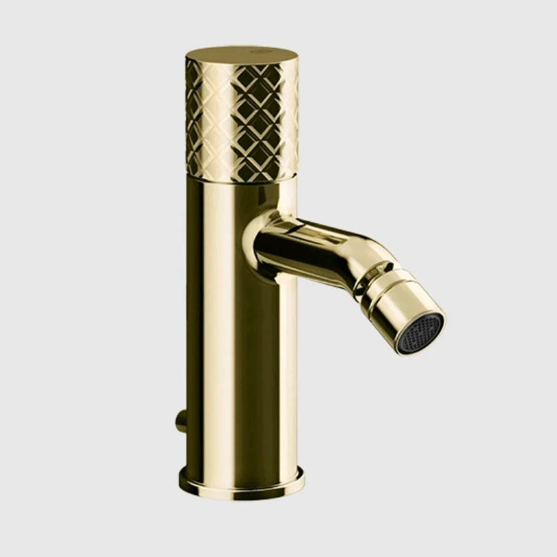 Смеситель для биде, Gessi, Habito Intreccio, цвет-Brass PVD