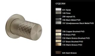 Смеситель для душа, Gessi, Habito Total Look, INTRECCIO, цвет-Brushed Brass PVD — иконка