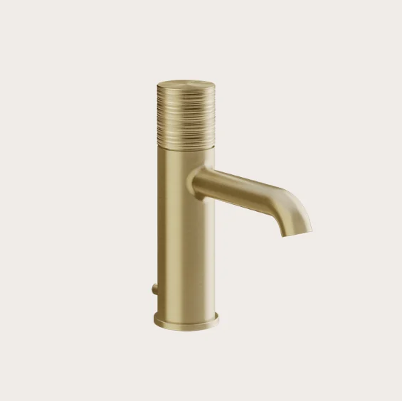Смеситель для раковины, Gessi, Habito Trame, цвет-Brushed Brass PVD