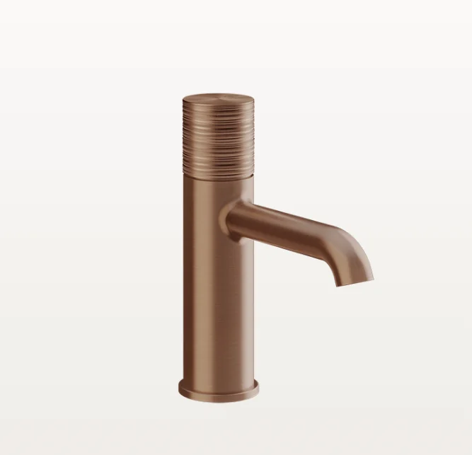 Смеситель для раковины, Gessi, Habito Trame, на раковину/столешницу, цвет-Copper Brushed PVD