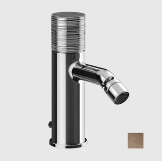 Смеситель для биде, Gessi, Habito Trame, цвет-Coffee Bronze Brushed PVD