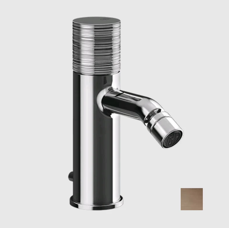 Смеситель для биде, Gessi, Habito Trame, цвет-Coffee Bronze Brushed PVD