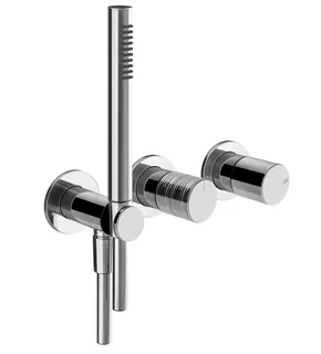 Смеситель для душа, Gessi, Habito Trame, на 2 потребителя, цвет-хром