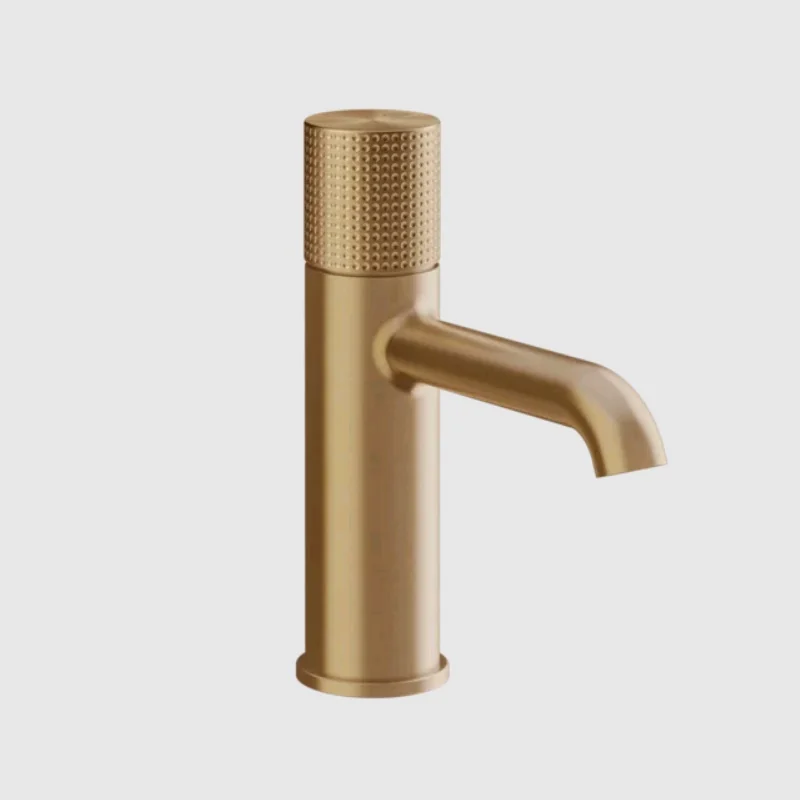 Смеситель для раковины, Gessi, Habito Cesello, цвет-Brushed Brass PVD