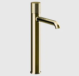 Смеситель для раковины, Gessi, Habito Cesello, цвет-Brass PVD