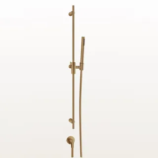 Душевой гарнитур, Gessi, Habito Cesello, 23, цвет-Warm Bronze Brushed PVD