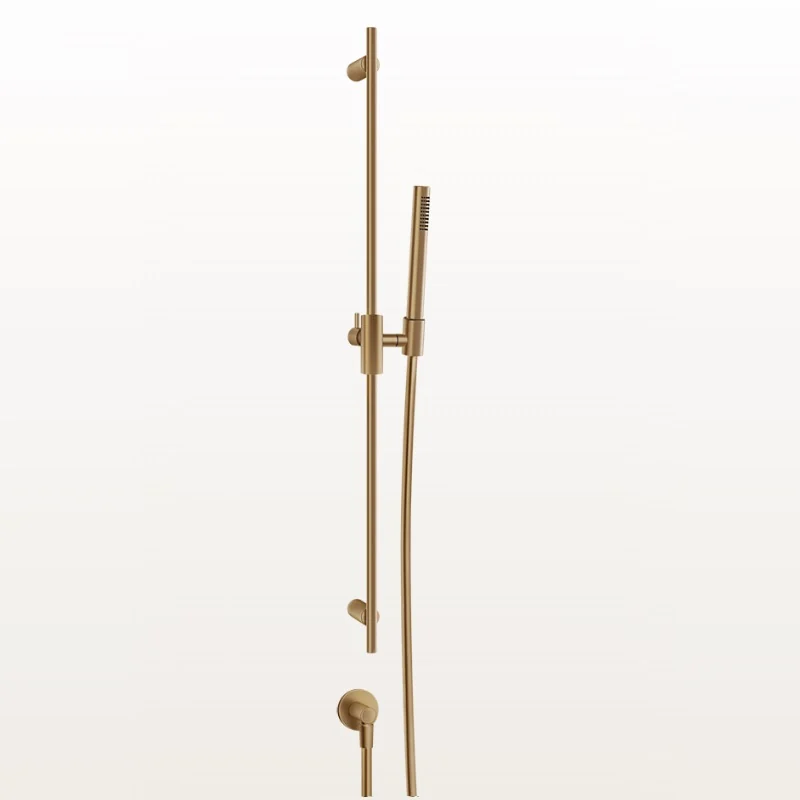 Душевой гарнитур, Gessi, Habito Cesello, 23, цвет-Warm Bronze Brushed PVD
