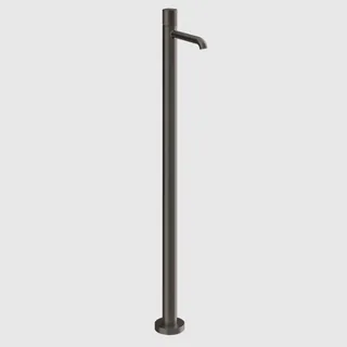 Смеситель для ванны, Gessi, Habito Cesello, напольный, цвет-Black Metal Brushed PVD