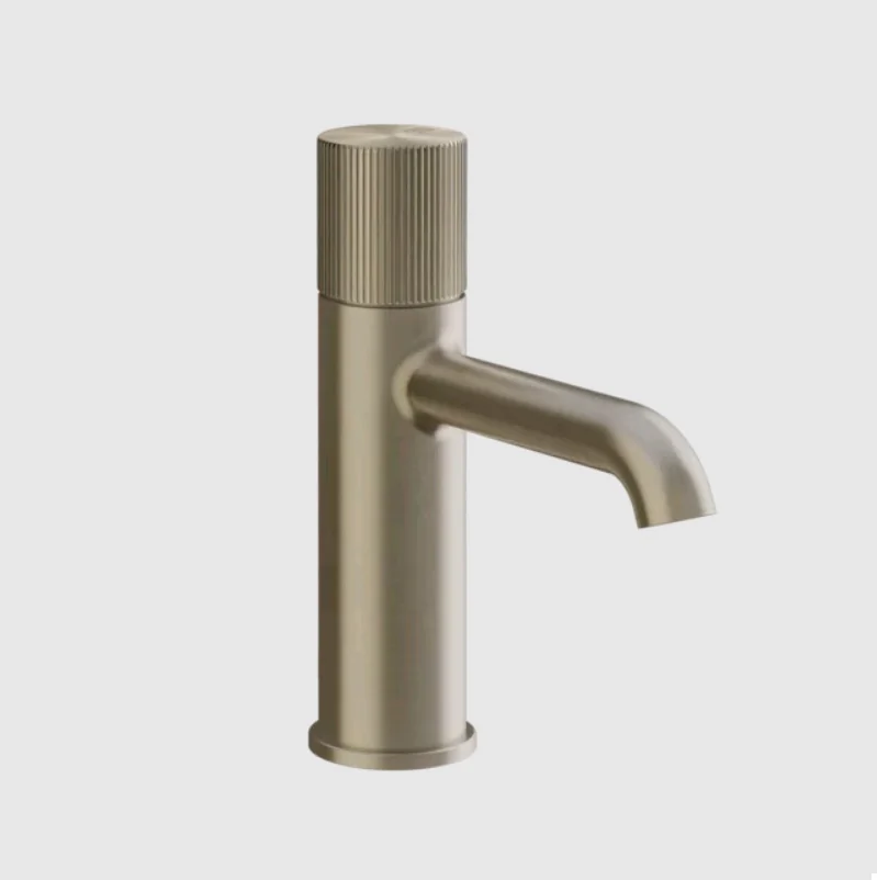 Смеситель для раковины, Gessi, Habito Rigato, цвет-Finox Brushed Nickel