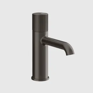 Смеситель для раковины, Gessi, Habito Rigato, цвет-Black Metal Brushed PVD