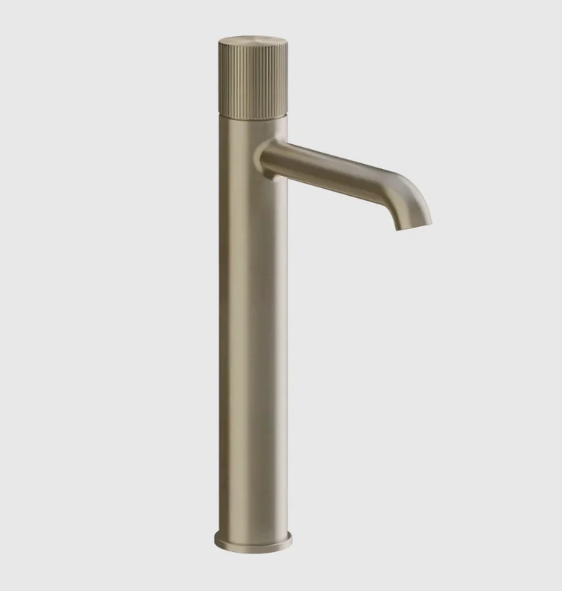 Смеситель для раковины, Gessi, Habito Rigato, цвет-Finox Brushed Nickel