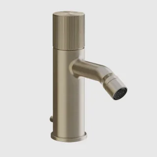 Смеситель для биде, Gessi, Habito Rigato, цвет-Finox Brushed Nickel