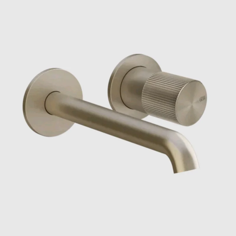 Смеситель для раковины, Gessi, Habito Rigato, цвет-Finox Brushed Nickel
