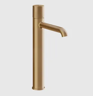 Смеситель для раковины, Gessi, Habito Diamantato, цвет-Warm Bronze Brushed PVD