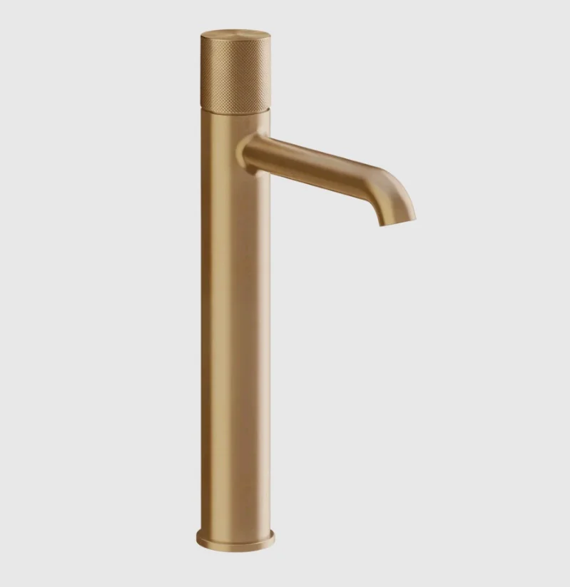 Смеситель для раковины, Gessi, Habito Diamantato, цвет-Warm Bronze Brushed PVD