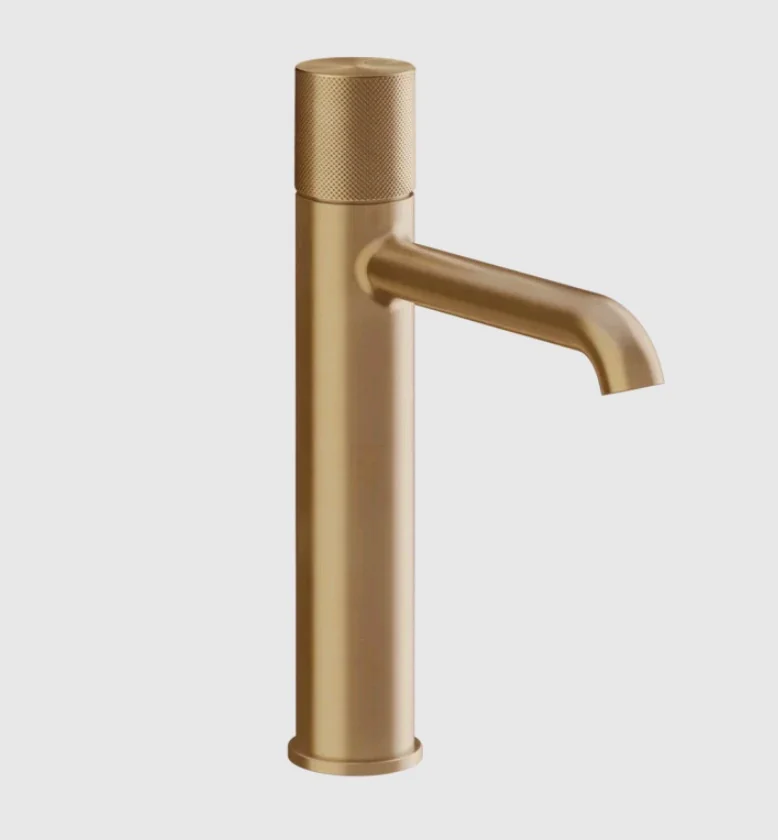 Смеситель для раковины, Gessi, Habito Diamantato, цвет-Warm Bronze Brushed PVD