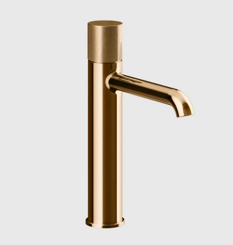 Смеситель для раковины, Gessi, Habito Diamantato, цвет-Warm Bronze PVD