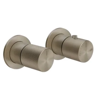 Смеситель для душа, Gessi, Habito Diamantato, на 3 потребителя, цвет-Finox Brushed Nickel