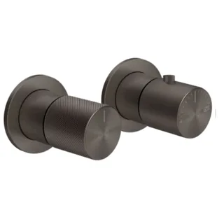 Смеситель для душа, Gessi, Habito Diamantato, на 3 потребителя, цвет-Black Metal Brushed PVD