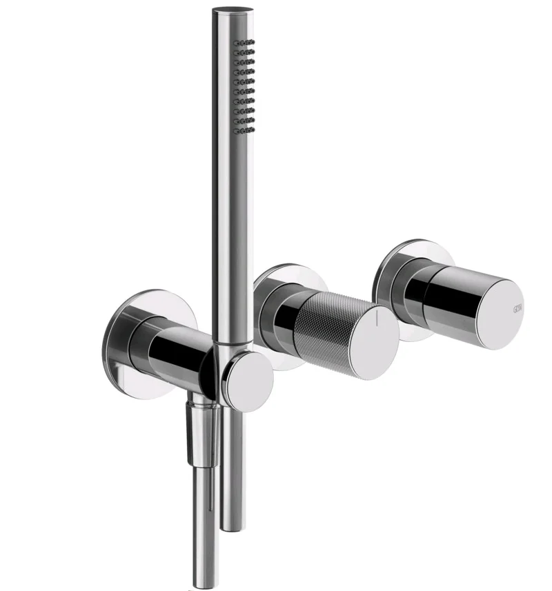 Смеситель для душа, Gessi, Habito Diamantato, на 2 потребителя, цвет-хром