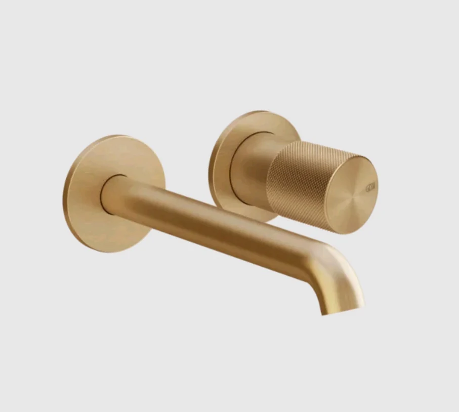 Смеситель для раковины, Gessi, Habito Diamantato, цвет-Warm Bronze Brushed PVD