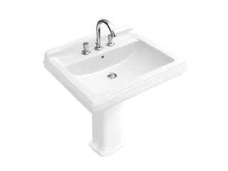 Раковина, Villeroy&Boch, Hommage, шгв 750*580*200, отверстия для смесителя-3, CeramicPlus, цвет-альпийский белый