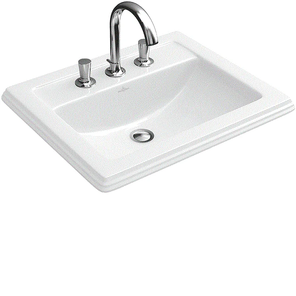 Раковина, Villeroy&Boch, Hommage, шгв 630*525*200, CeramicPlus, цвет-альпийский белый