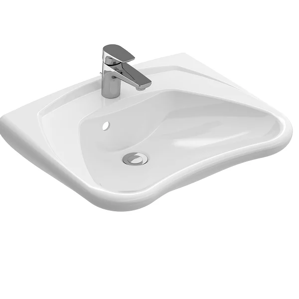 Раковина, Villeroy&Boch, O'Novo Vita, шг 600*490, CeramicPlus, цвет-альпийский белый