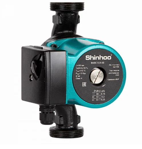 Насос циркуляционный, Shinhoo, BASIC S 25-6S 130 1x230V