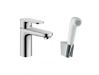 Смеситель для раковины, Hansgrohe, Vernis Blend, цвет-хром, с гигиеническим душем — иконка