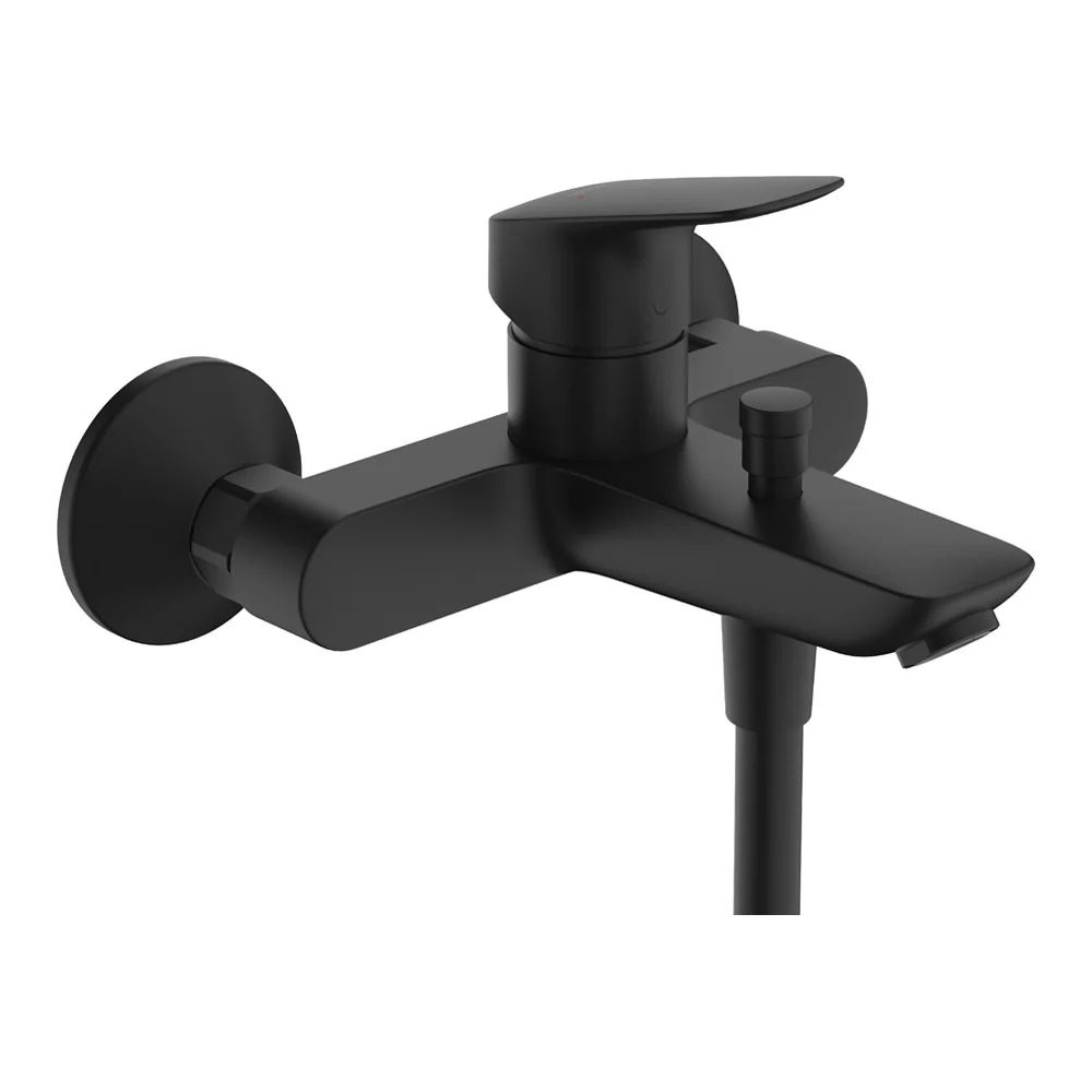 Смеситель для ванны и душа, Hansgrohe, Logis, цвет-черный матовый