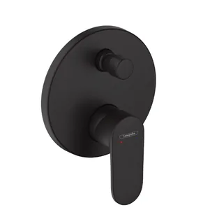Смеситель для душа, Hansgrohe, Vernis Blend, на 2 потребителя, настенный встраиваемый, цвет-черный матовый