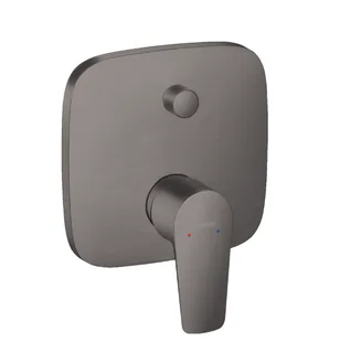 Смеситель для душа, Hansgrohe, Talis E, на 2 потребителя, настенный встраиваемый, цвет-шлифованный черный хром