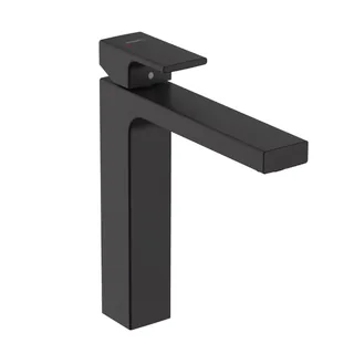 Смеситель для раковины, Hansgrohe, Vernis Shape, на раковину/столешницу, цвет-черный матовый