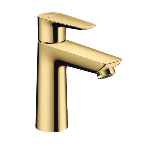 Смеситель для раковины, Hansgrohe, Talis E, цвет-полированное золото