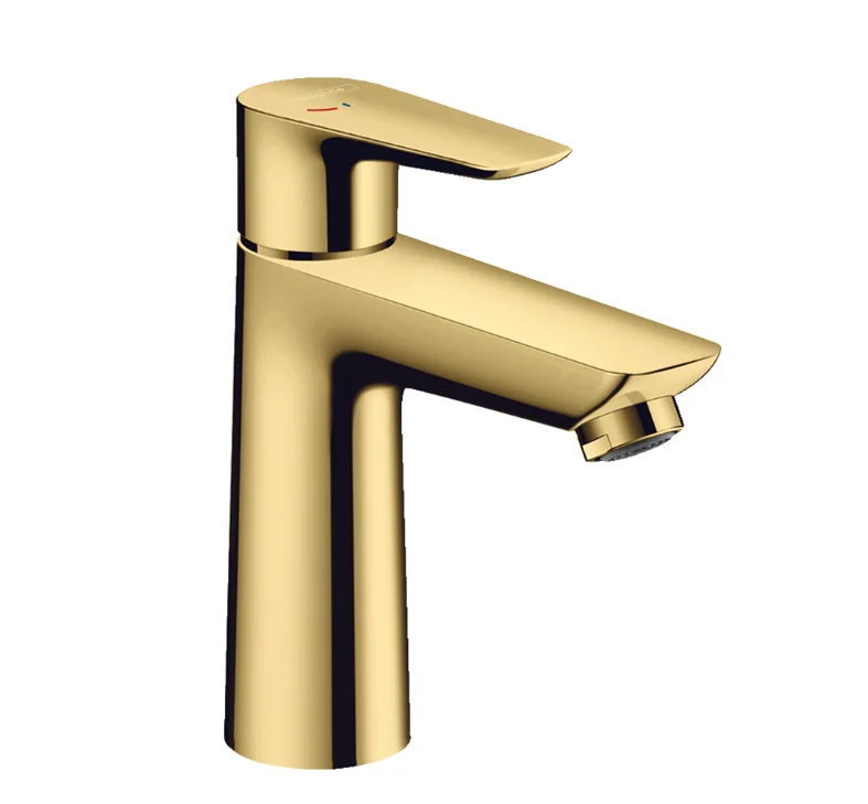 Смеситель для раковины, Hansgrohe, Talis E, цвет-полированное золото