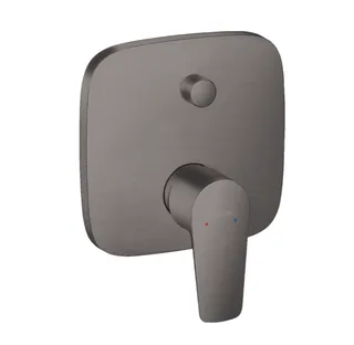 Смеситель для душа, Hansgrohe, Talis E, на 2 потребителя, настенный встраиваемый, цвет-шлифованный черный хром
