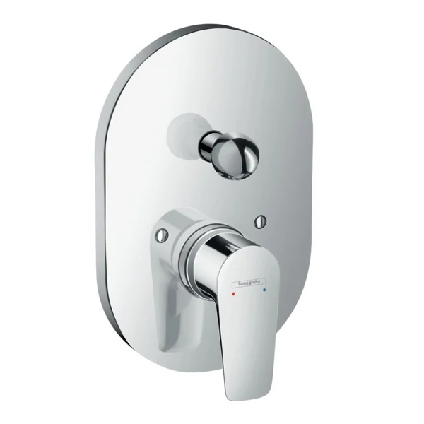Смеситель для ванны и душа, Hansgrohe, Talis E, цвет-хром