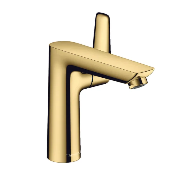 Смеситель для раковины, Hansgrohe, Talis E, цвет-полированное золото