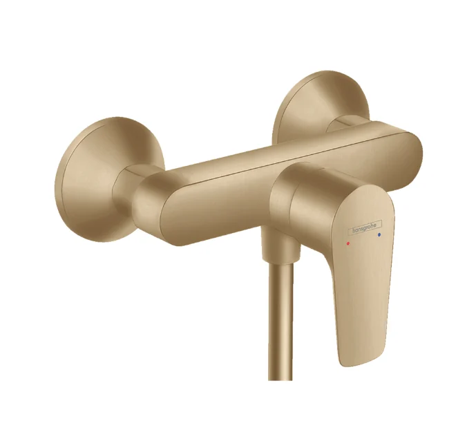 Смеситель для душа, Hansgrohe, Talis E, на 1 потребитель, настенный, цвет-шлифованная бронза