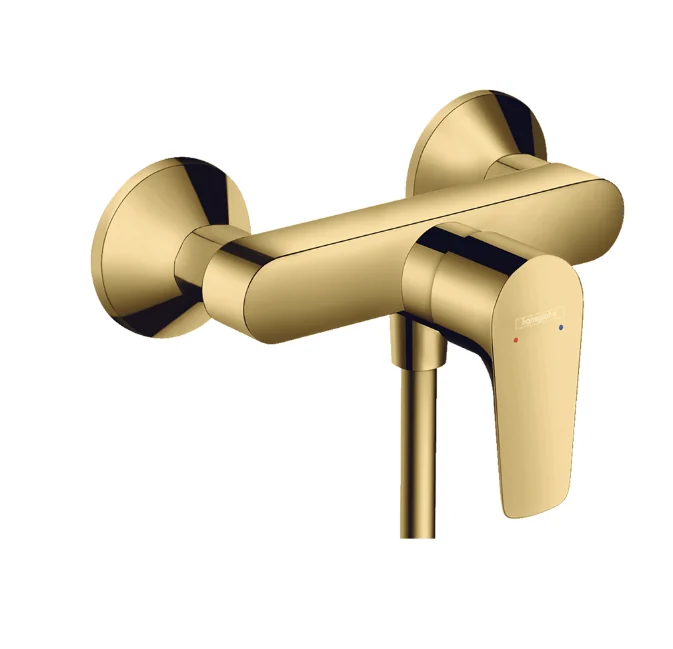 Смеситель для душа, Hansgrohe, Talis E, на 1 потребитель, настенный, цвет-полированное золото