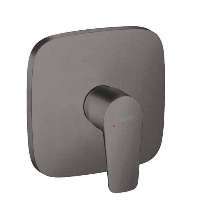 Смеситель для душа, Hansgrohe, Talis E, на 1 потребитель, настенный встраиваемый, цвет-шлифованный черный хром
