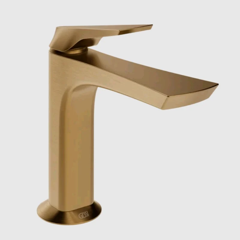 Смеситель для раковины, Gessi, Ventaglio, цвет-Warm Bronze Brushed PVD