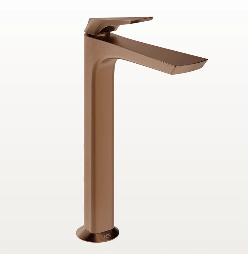 Смеситель для раковины, Gessi, Ventaglio, на раковину/столешницу, цвет-Copper Brushed PVD