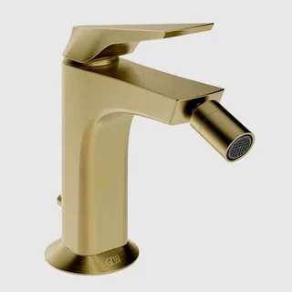 Смеситель для биде, Gessi, Ventaglio, цвет-Brass Brushed PVD