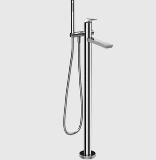 Смеситель для ванны и душа, Gessi, Ventaglio, напольный, цвет-хром