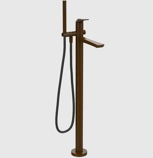 Смеситель для ванны и душа, Gessi, Ventaglio, напольный, цвет-Dark Bronze