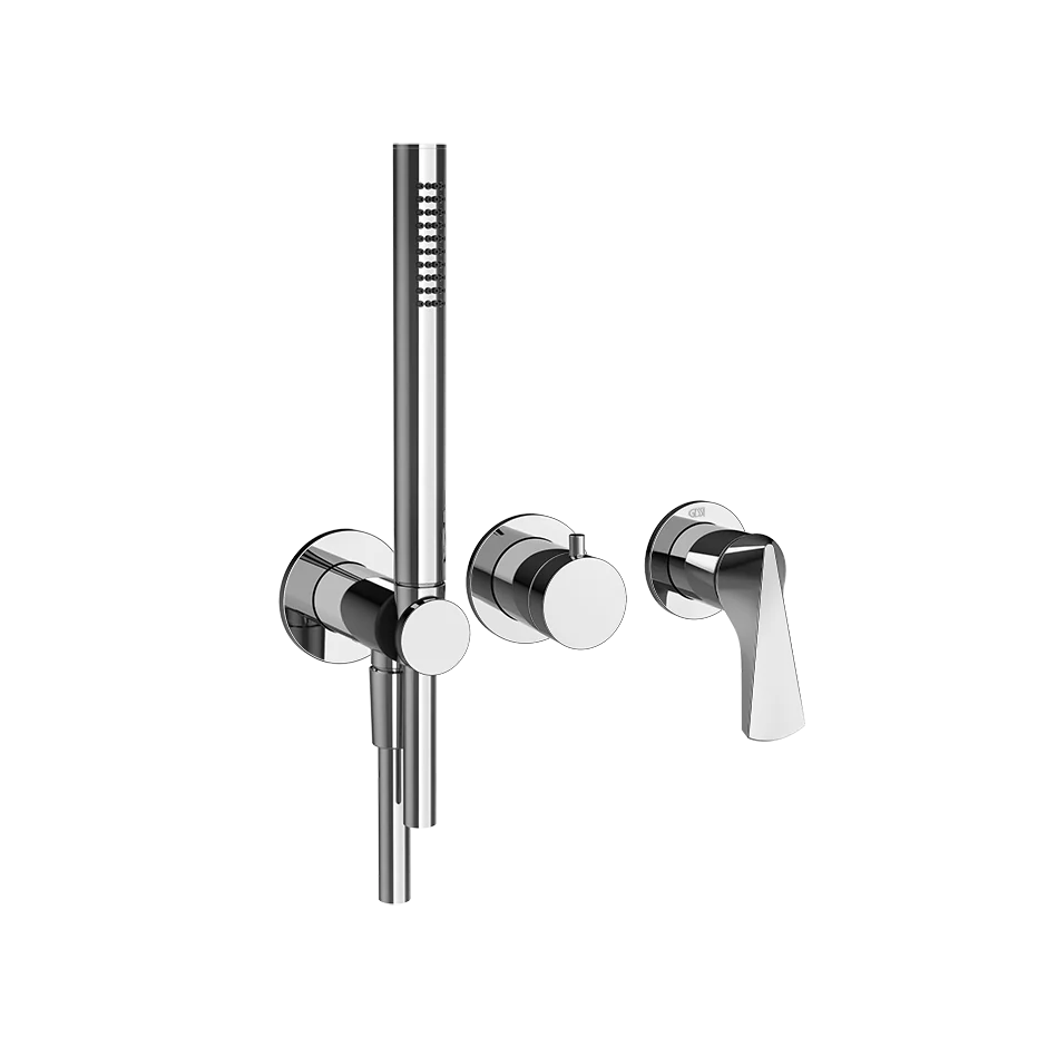Смеситель для душа, Gessi, Ventaglio, цвет-Black Metal Br. PVD