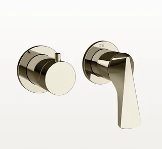 Смеситель для душа, Gessi, Ventaglio, на 2 потребителя, настенный встраиваемый, цвет-Nickel PVD