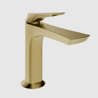 Смеситель для раковины, Gessi, Ventaglio, на раковину/столешницу, цвет-Brushed Brass PVD